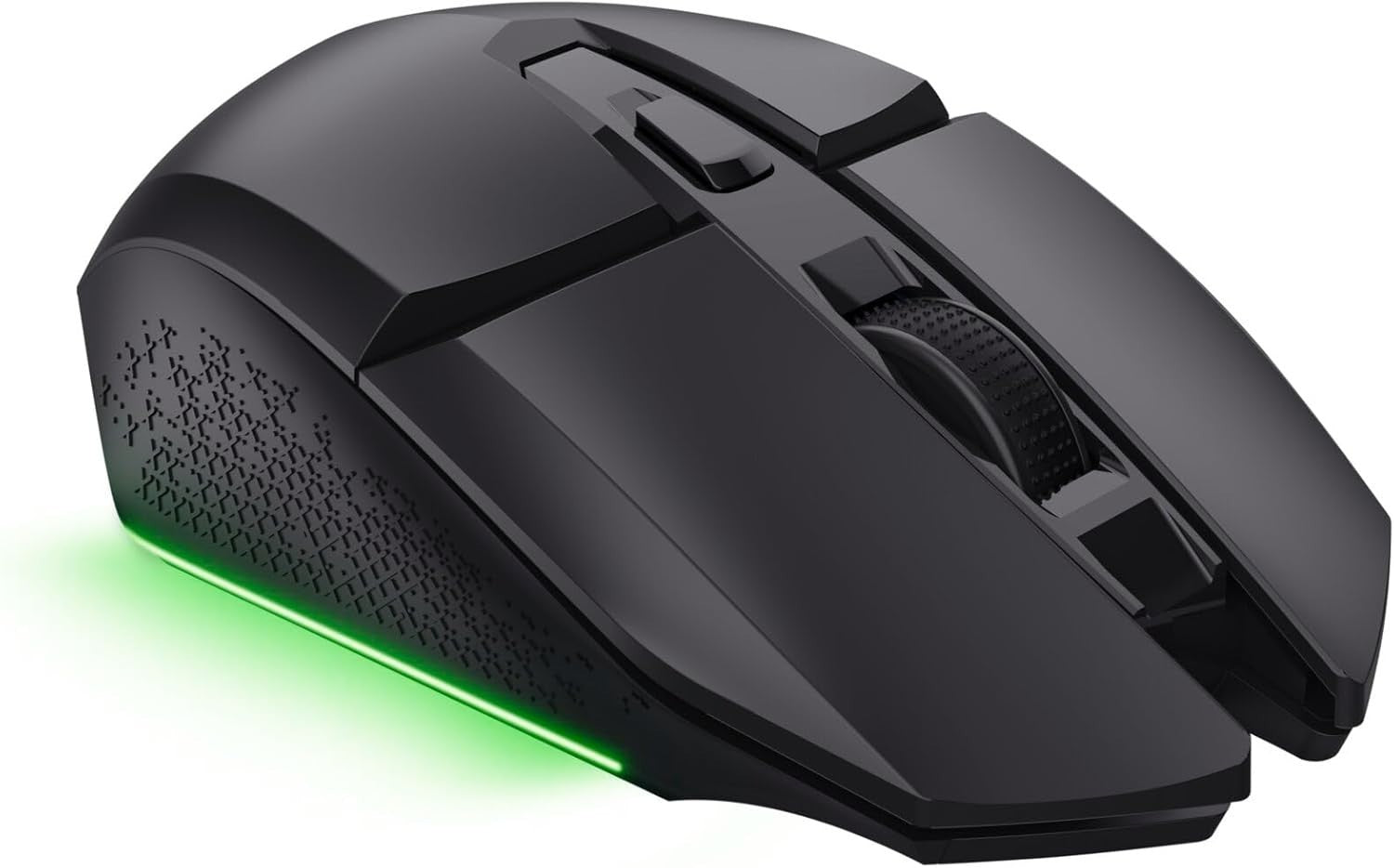 Rechargeable RGB Gaming Mouse Wireless 4800 DPI 6 Button Black