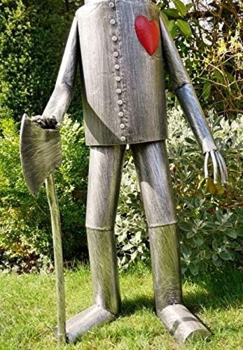 Large 135cm Metal Tin Man Garden Sculpture Lawn Ornament Vintage Outdoor Statue