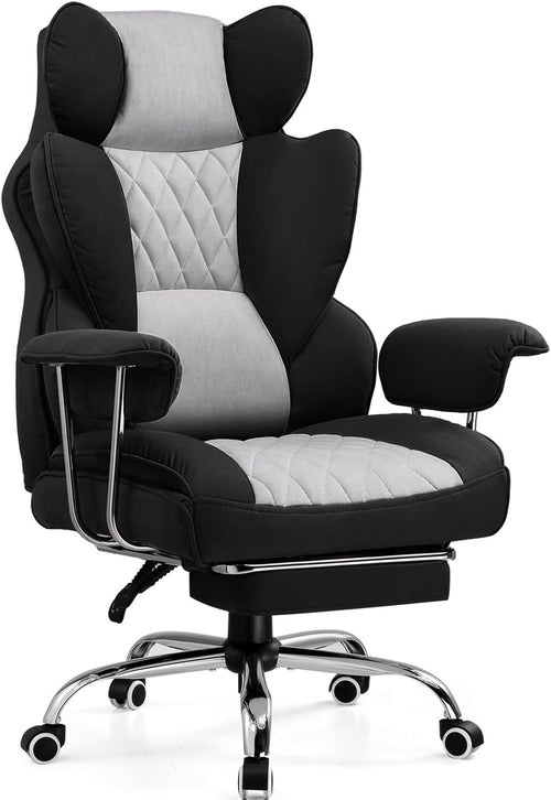 Ergonomic Gaming Chair Big & Tall Racing Seat Office Desk Recliner Footrest