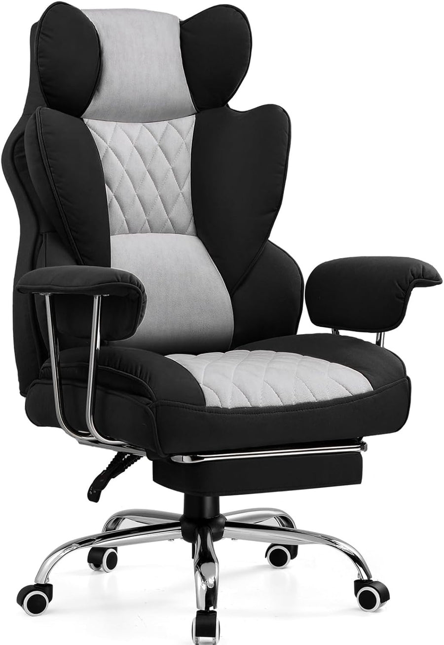 Ergonomic Gaming Chair Big & Tall Racing Seat Office Desk Recliner Footrest