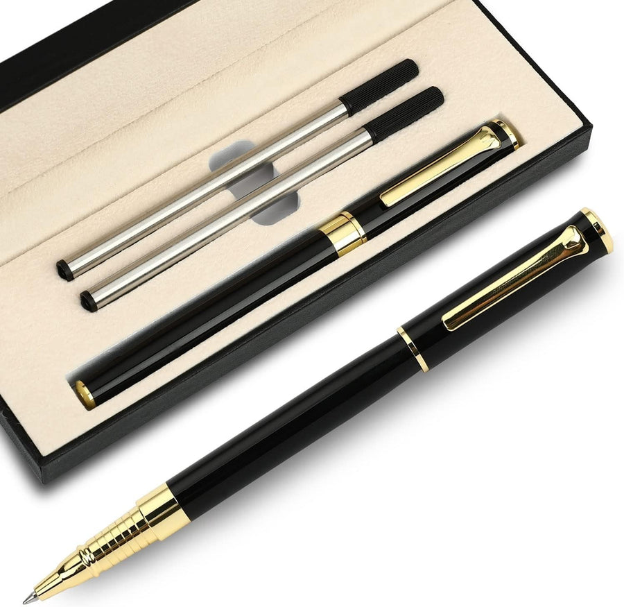Luxury Ballpoint Pen White Red Black Medium Point Smooth Writing Gift