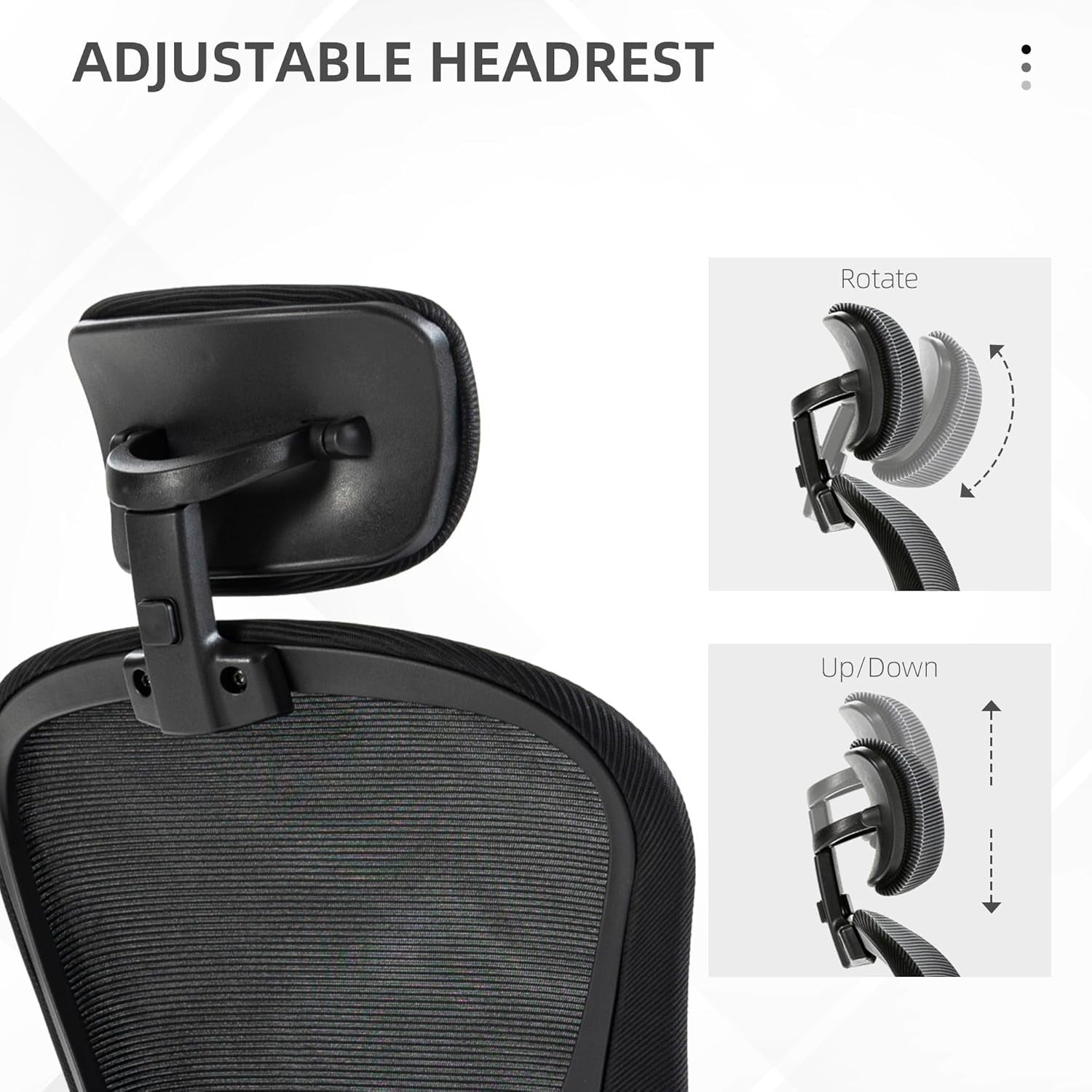 Adjustable Ergonomic Office Desk Chair Mesh Back Lumbar Support Swivel Wheels
