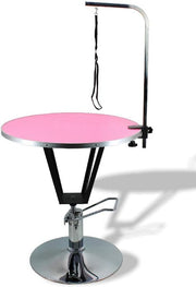Hydraulic Dog Grooming Table Adjustable Height Folding Round Non Slip