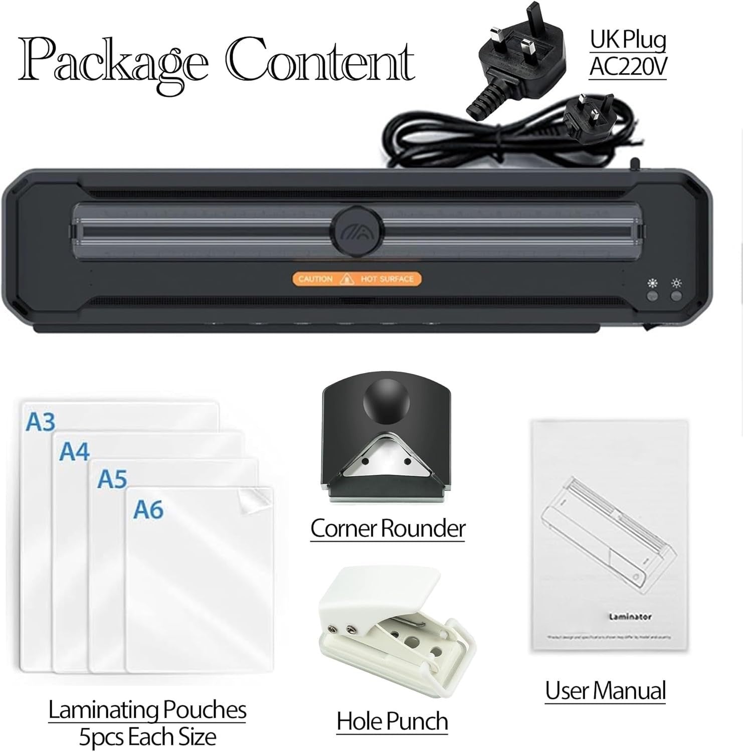 A3 Laminator Hot Cold Built-In Trimmer Fast 2-Min Warm-Up Anti-Jam