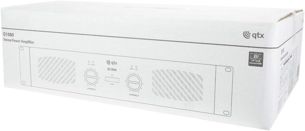 1000W Rack Mount Power Amplifier Q1000 2U DJ PA