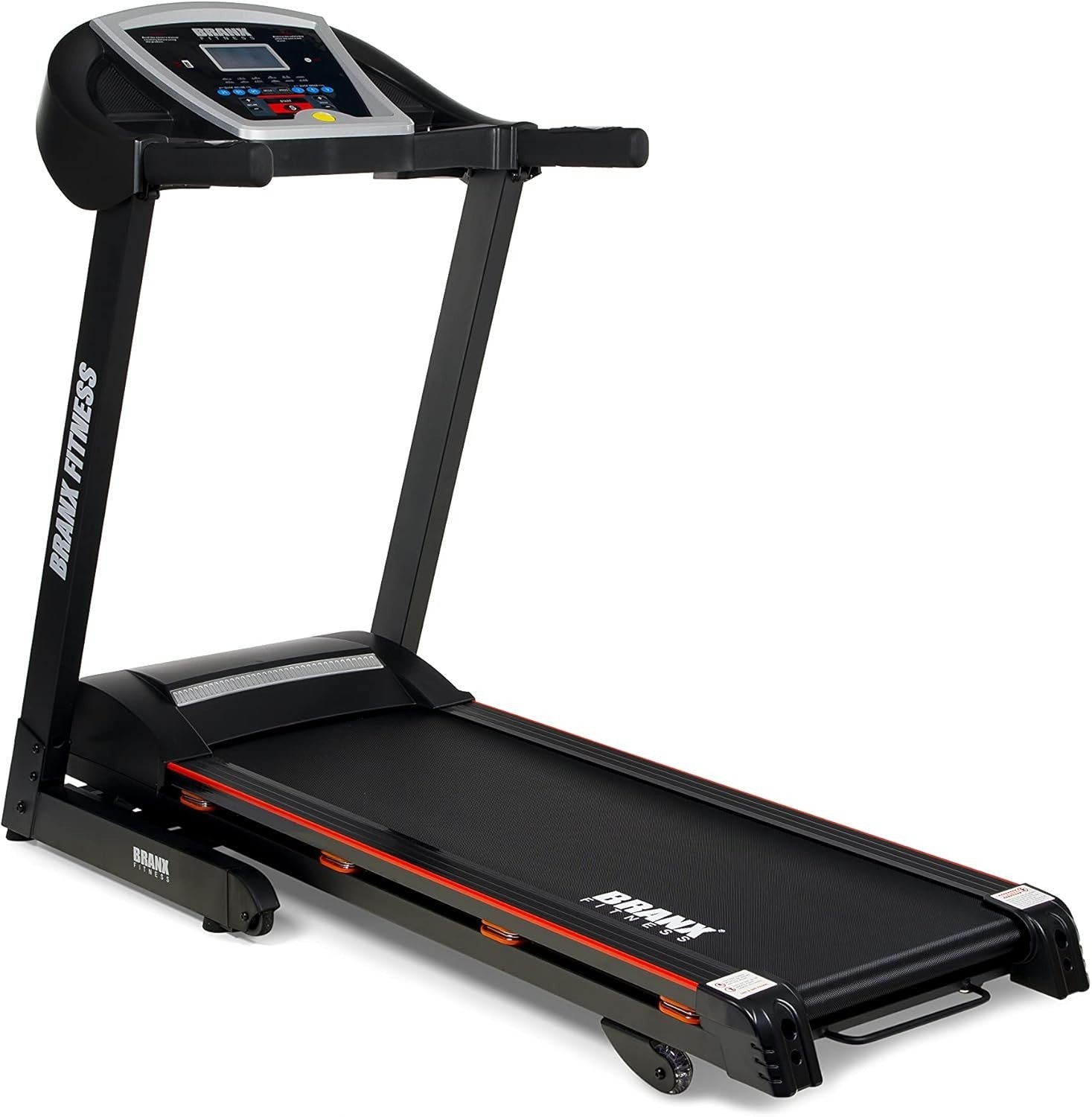 Foldable Home Treadmill 16.5km/h Auto Incline 5HP Motor Shock Absorption