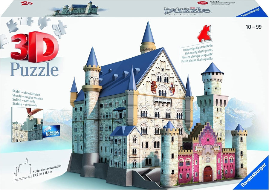 216pc 3D Castle Puzzle Model Kit Landmark Building Collectible Decor