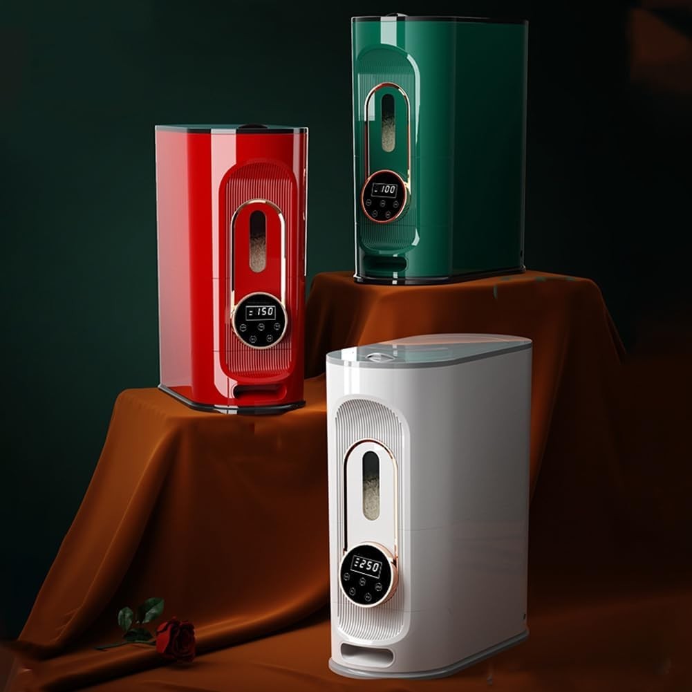 10KG Intelligent Electric Rice Dispenser Airtight Automatic Storage Bin