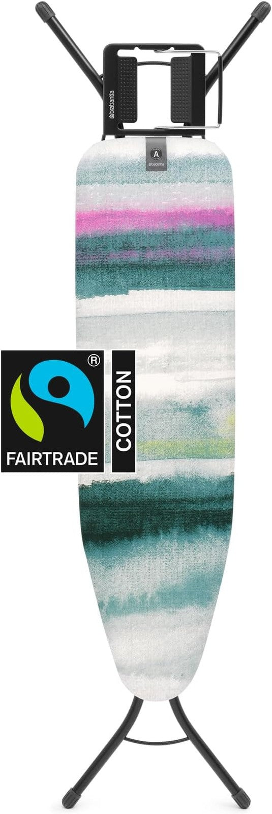 Compact Ironing Board 110x30cm Adjustable Height Non Slip Foldable