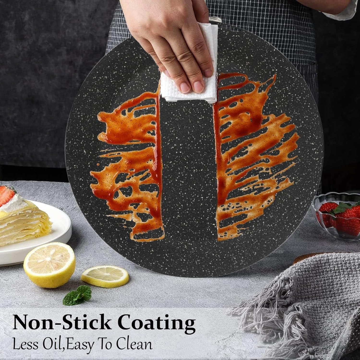 28cm Non-Stick Tawa Pan | Induction Chapatti Roti Dosa Pan Aluminium