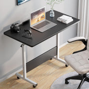 Height Adjustable Standing Desk on Wheels Laptop Small Office 80x40cm