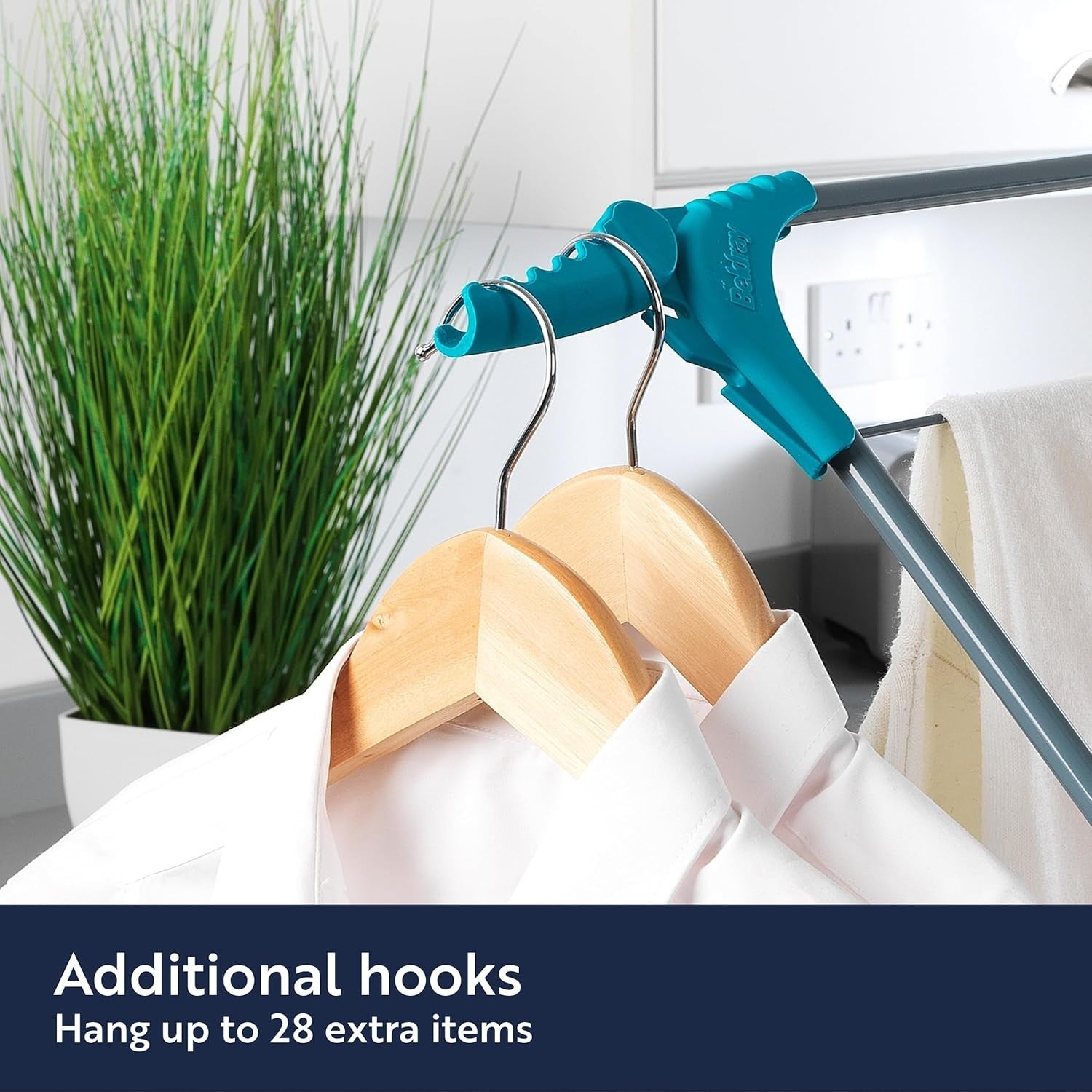 3 Tier Clothes Airer Folding Indoor Laundry Drying Rack with Side Wings