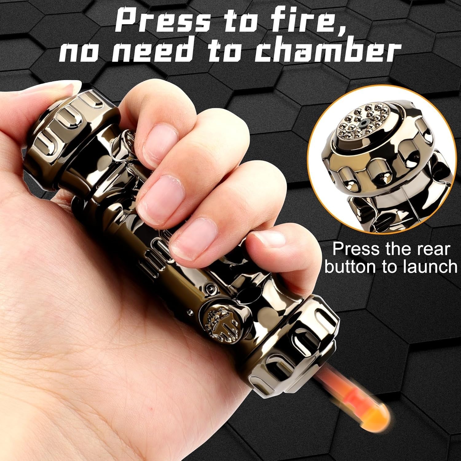 Metal Fidget Gun Slider Spinner Stress Relief Pocket EDC Toy