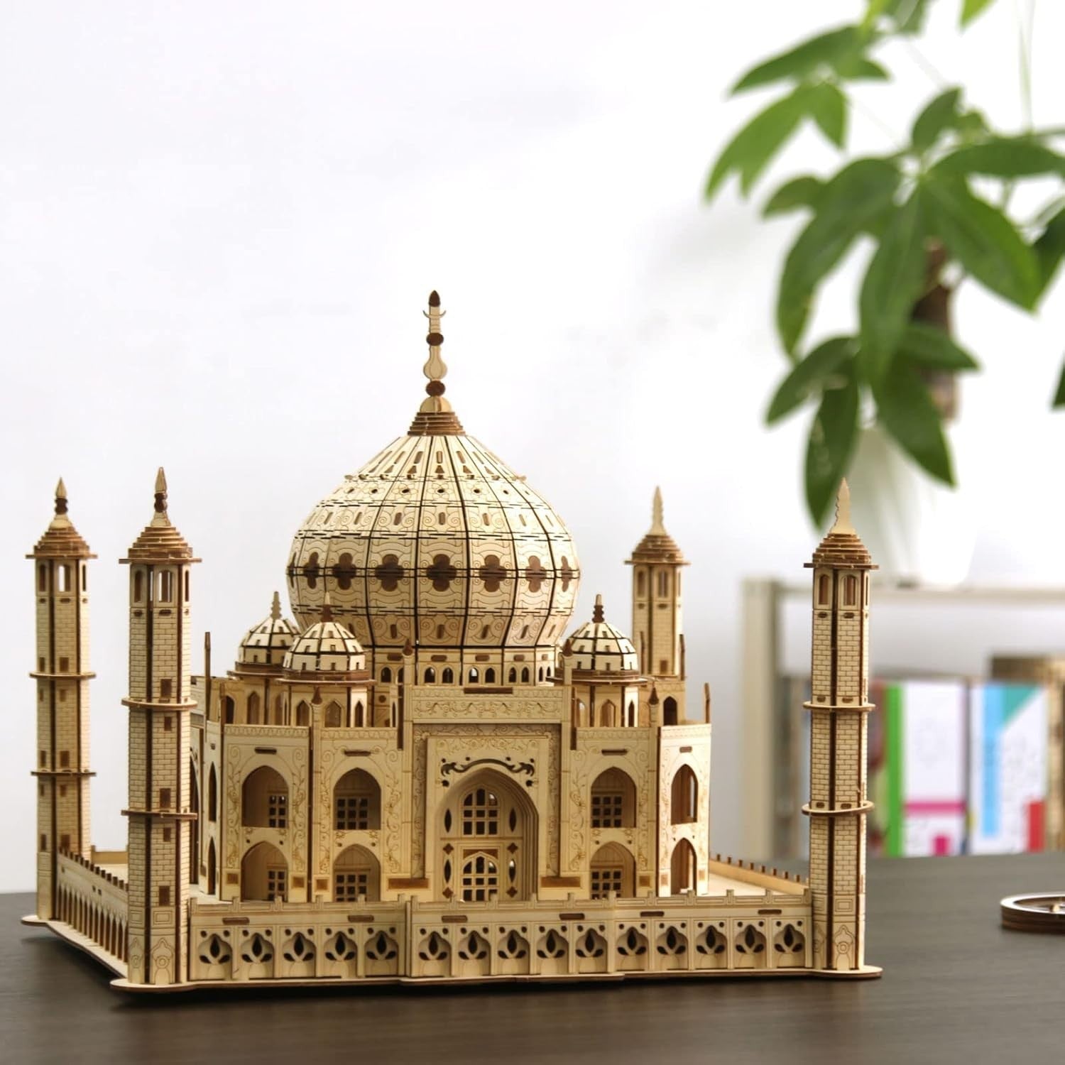 3D Wooden Puzzle Taj Mahal Model, DIY Architecture Kit, Gift Idea