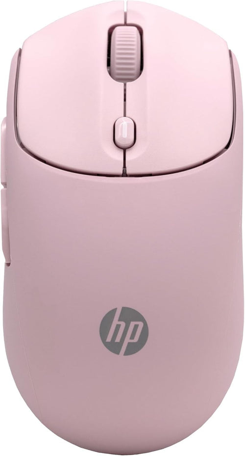 Pink Quiet Wireless Mouse Dual Bluetooth 6000 DPI Soft Touch Office Laptop
