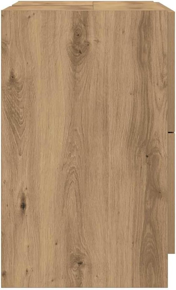 Artisan Oak Under Sink Bathroom Cabinet 59x37x59cm Rustic Vanity Storage Unit