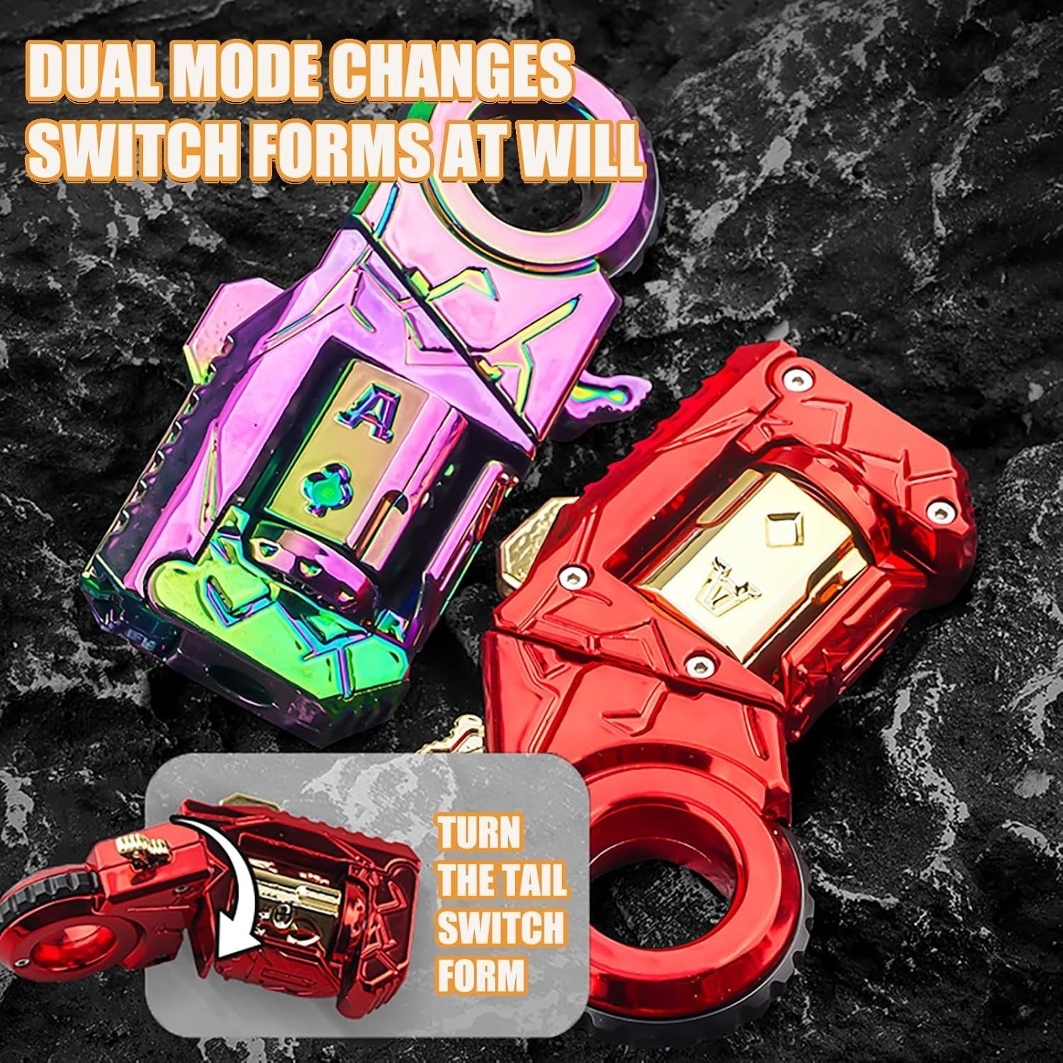 Colorful Metal Fidget Slider EDC Stress Relief Finger Toy