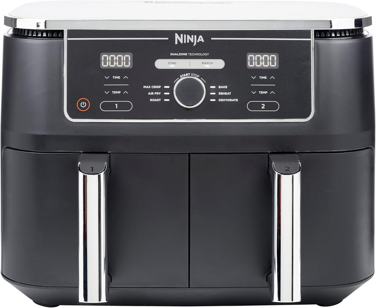 Dual Zone Digital Air Fryer 9.5L | 6-in-1 | Extra-Large Capacity No-Oil Cooking