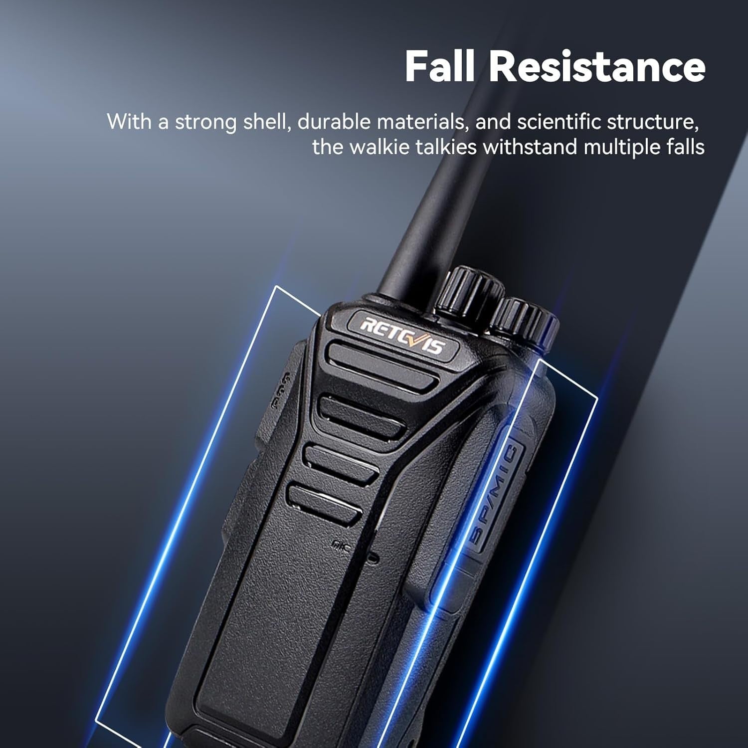 Long Range Walkie Talkies 6 Pack PMR446 Rechargeable 2 Way Radios VOX