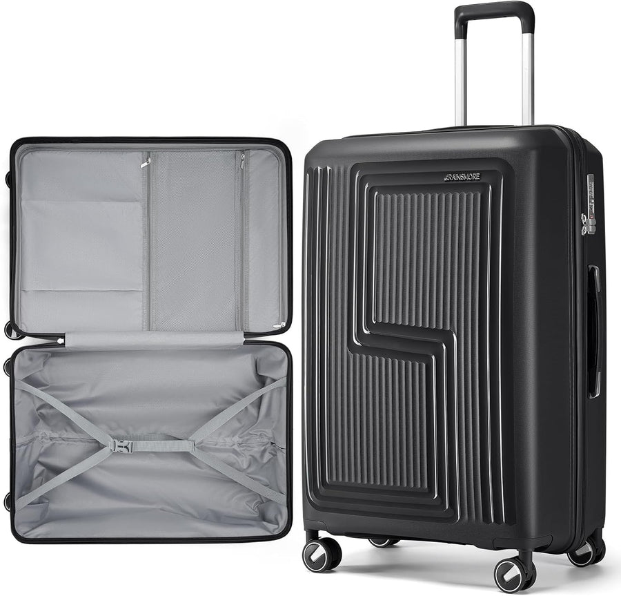 28” Large Hard Shell Suitcase PP Lightweight Spinner Wheels TSA Lock 75cm