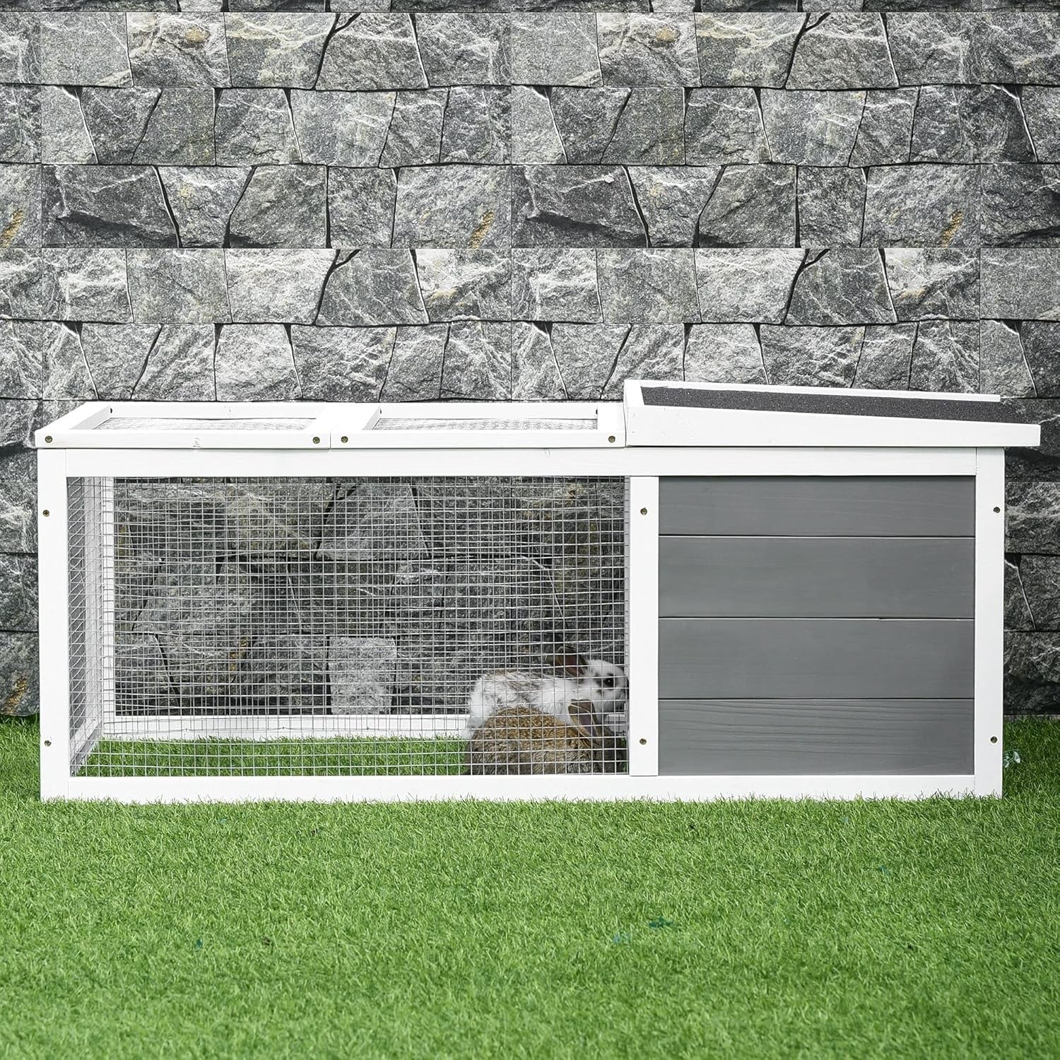 Large Rabbit Run Outdoor Hutch Cover Guinea Pig Cage Weatherproof Roof