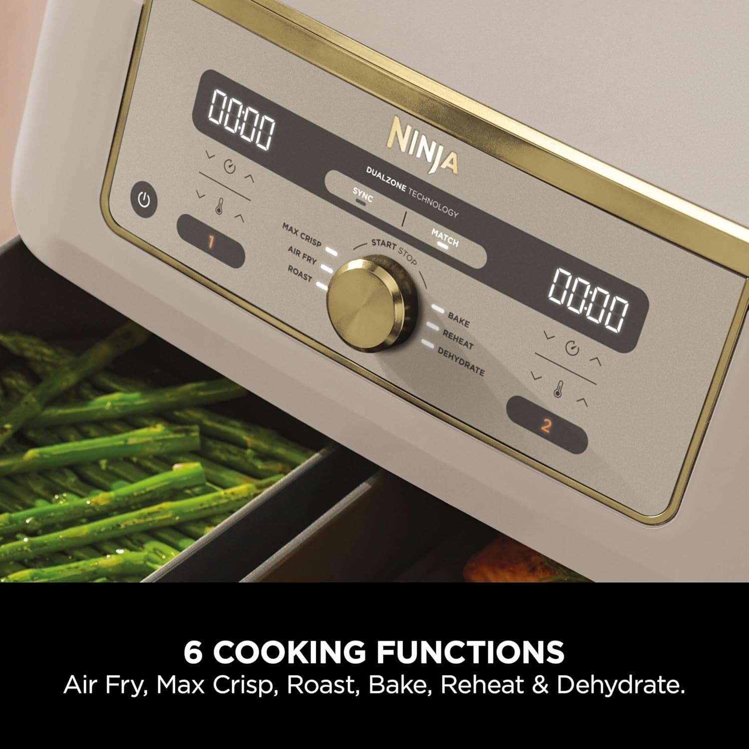 Dual Zone Digital Air Fryer 9.5L 6-in-1 No-Oil Cooking Extra-Large Capacity