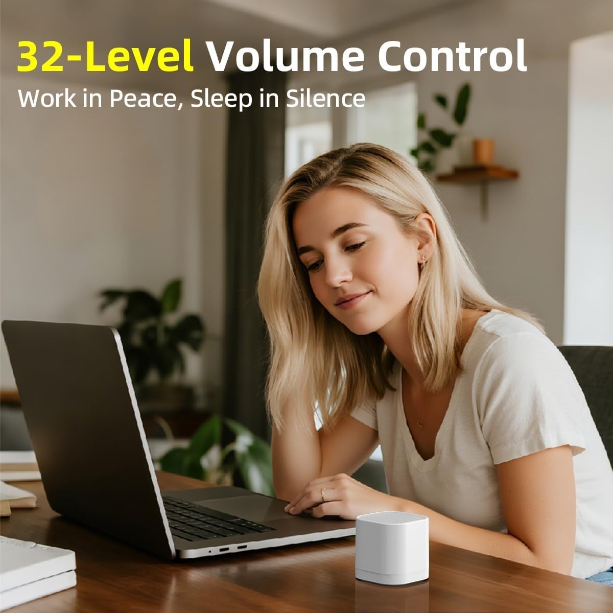 Portable White Noise Machine with 30 Soothing Sounds & Timers for Travel