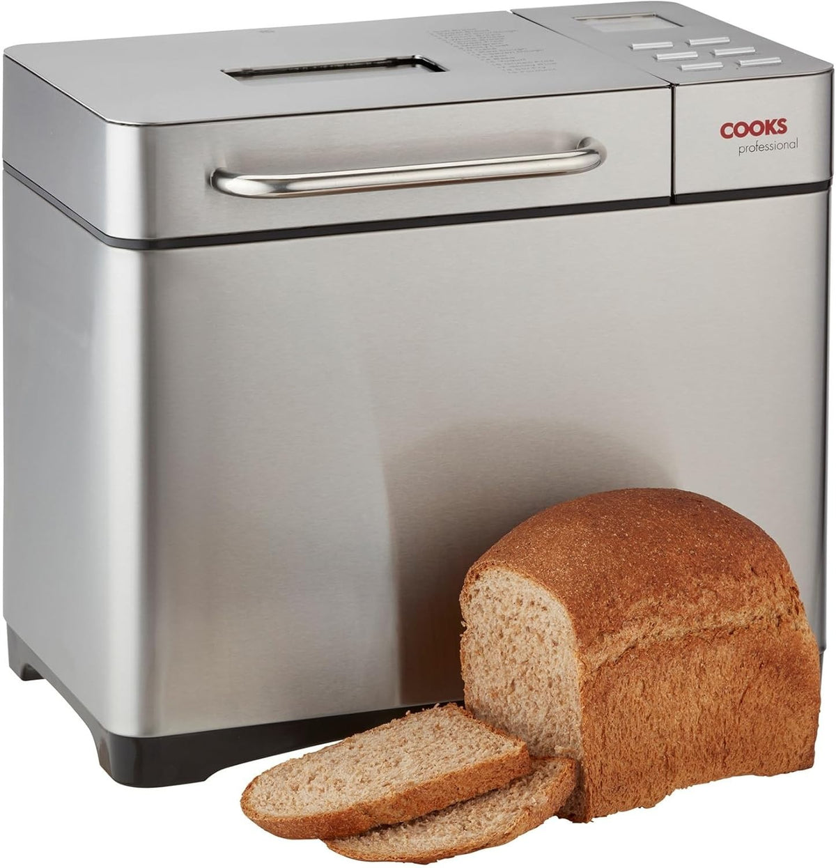 1KG Digital Bread Maker 19 Programs Fruit & Seed Dispenser Silver
