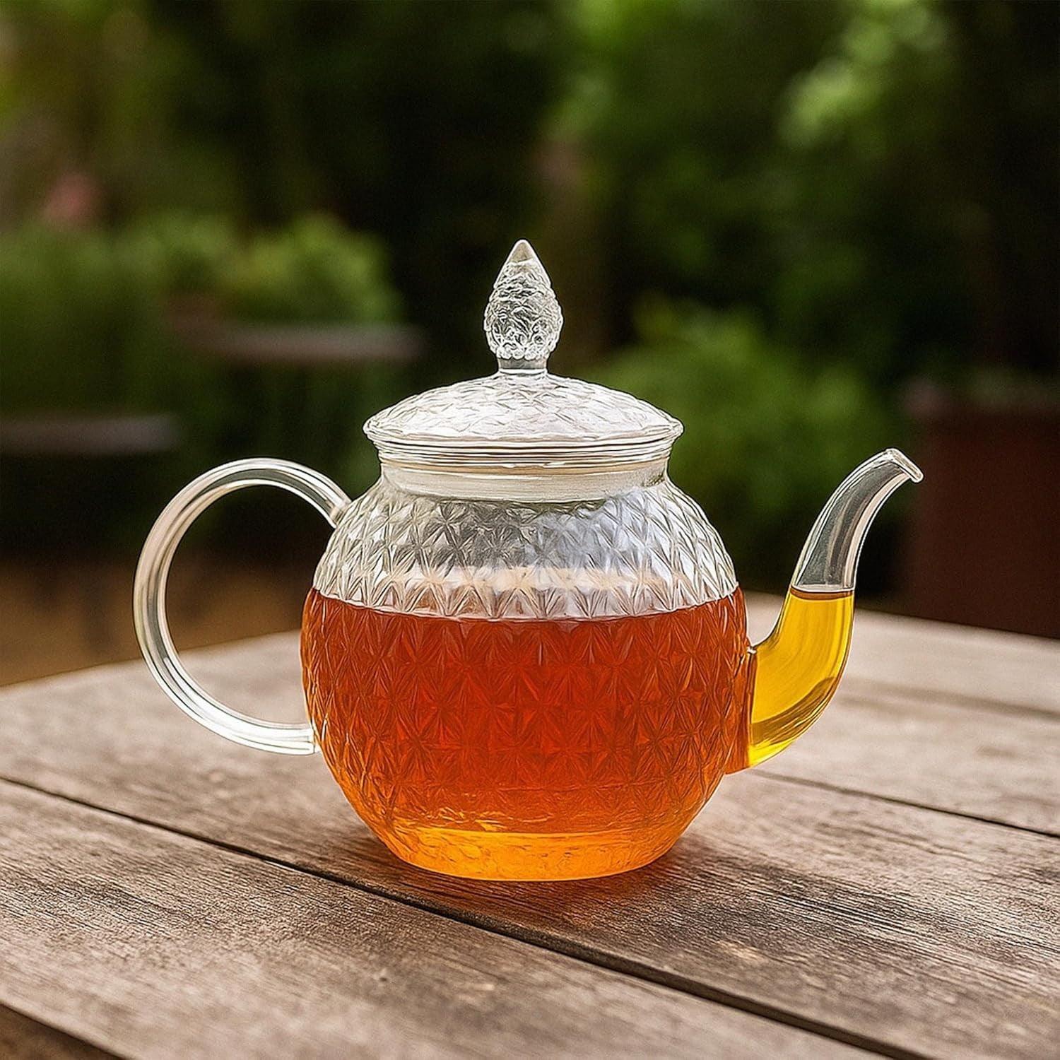 450ml Glass Teapot with Infuser Borosilicate Tea Pot Loose Leaf Tea