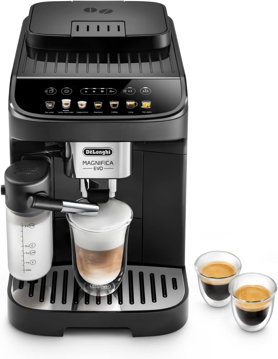 Smart Bean to Cup Coffee Machine | 7 Drink Presets | Auto Milk Frother | 1450W