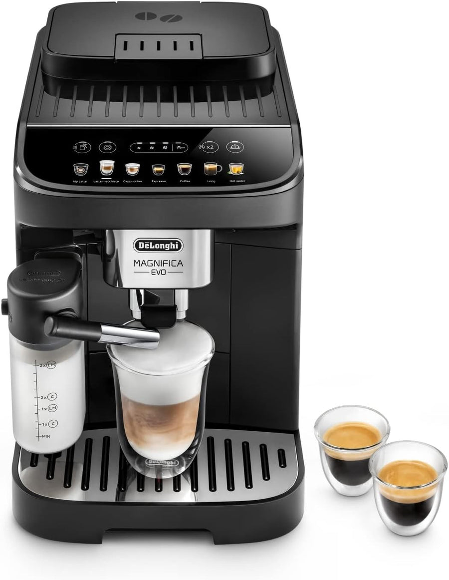 Smart Bean to Cup Coffee Machine | 7 Drink Presets | Auto Milk Frother | 1450W