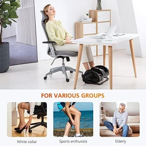 Shiatsu Foot & Calf Massager with Heat, Deep Kneading Leg Massager