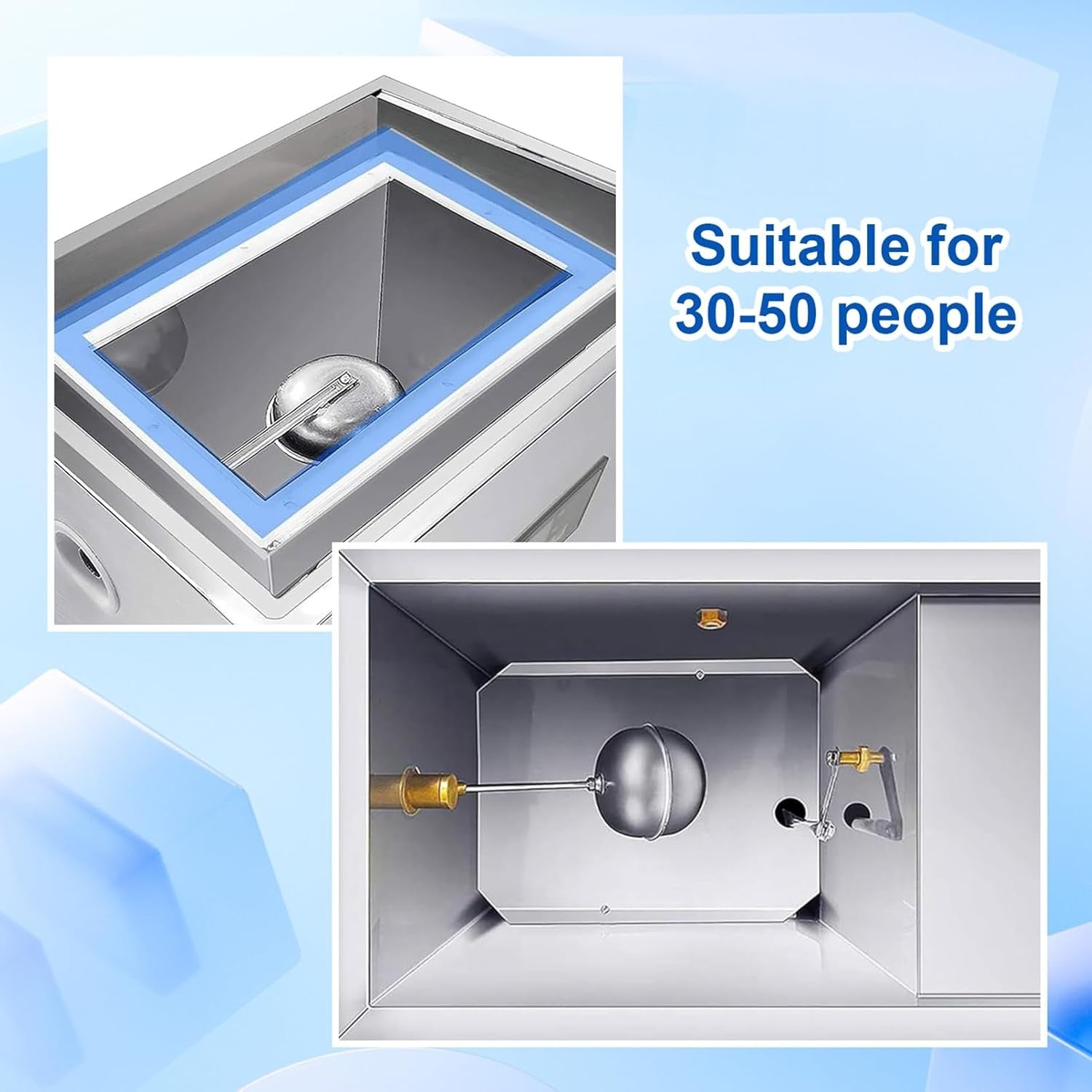 Commercial Water Boiler 40L Instant Hot Water Urn Auto Fill Stainless Steel