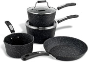 4+1 Pcs Non Stick Cookware Set PFOA Free Induction Safe Pots & Pans with Lids