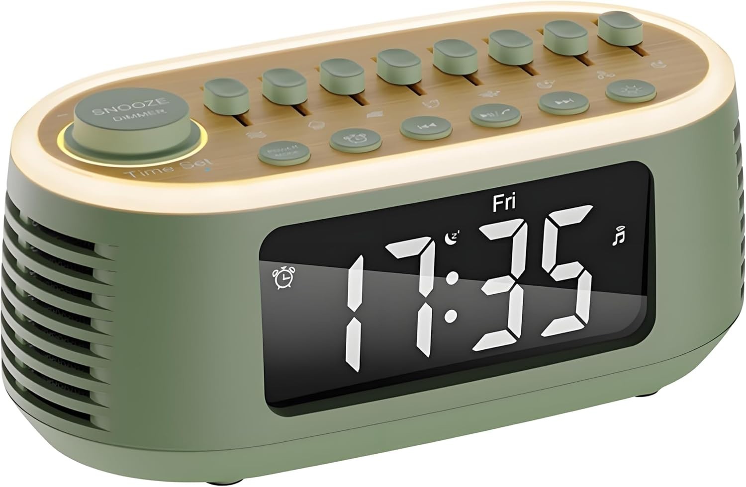 White Noise Machine Bluetooth Speaker with LED Night Light & Sleep Timer