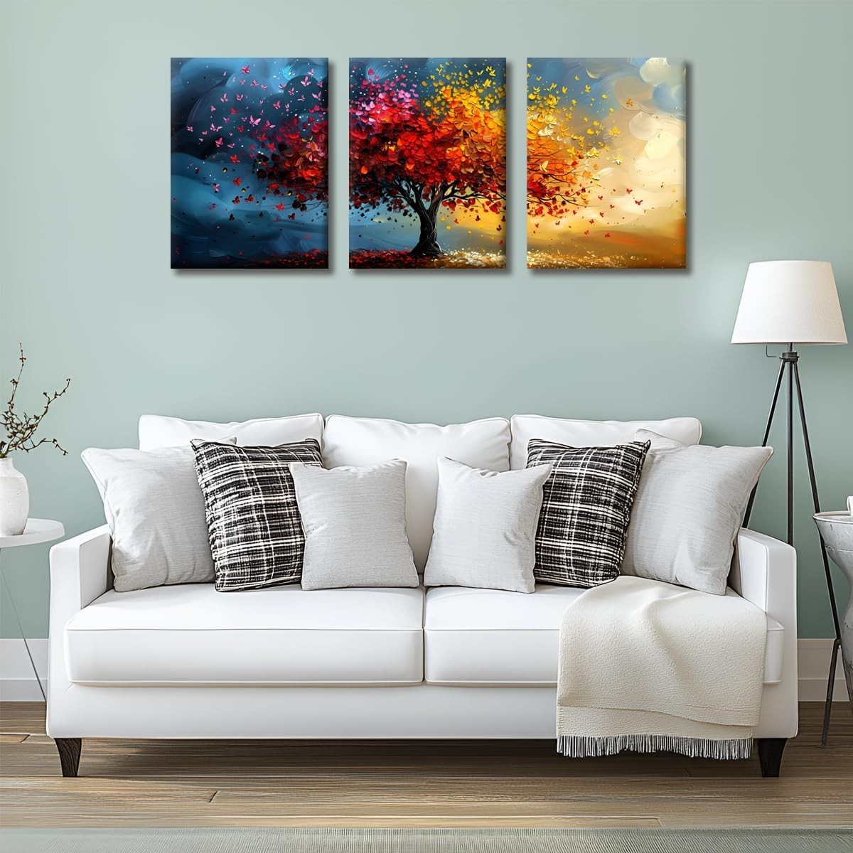 3 Piece Canvas Wall Art Tree of Life Abstract Modern Prints 30x40cm Set