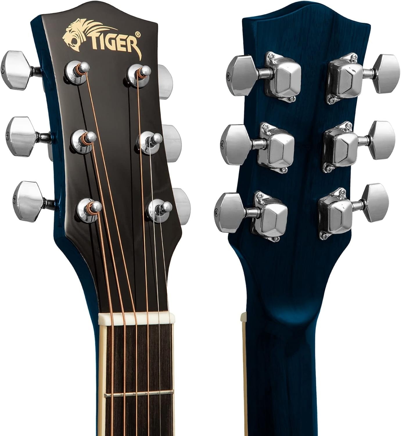 Full Size Electro Acoustic Guitar Cutaway 3-Band EQ Blue