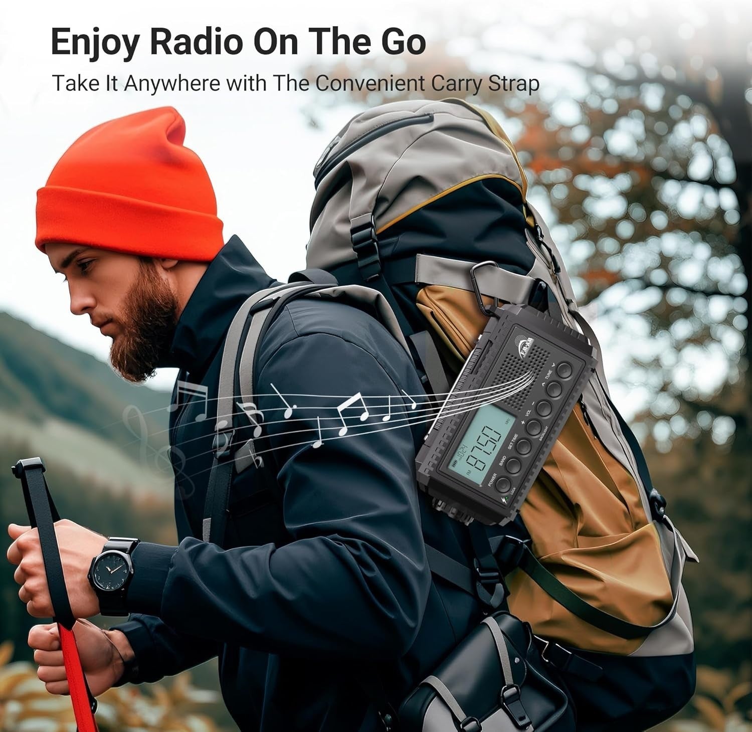 12000mAh Solar & Hand Crank Emergency Radio AM/FM/SW Torch USB