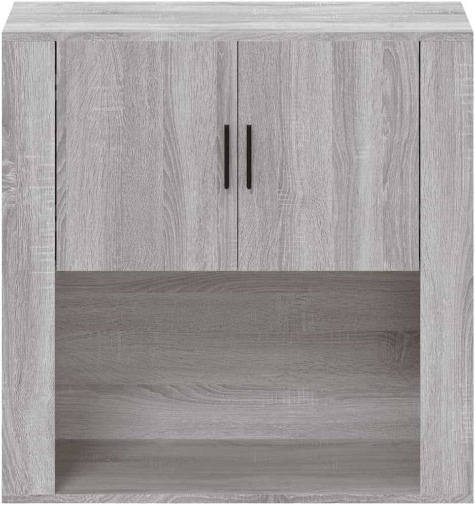 Wall-Mounted Grey Sonoma Cabinet 33D x 80W x 80H cm Dent Resistant