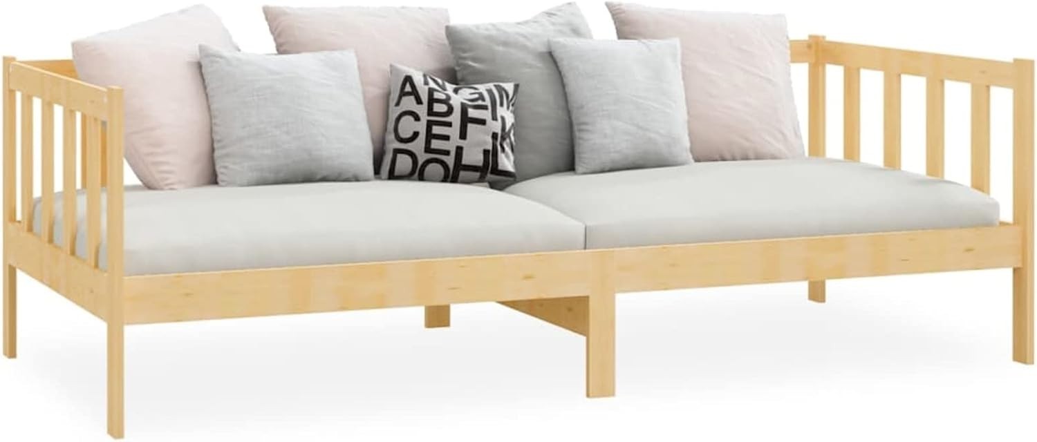 Solid Pine Wooden Daybed Sofa Bed 90x200cm | Guest Frame for Lounge or Garden