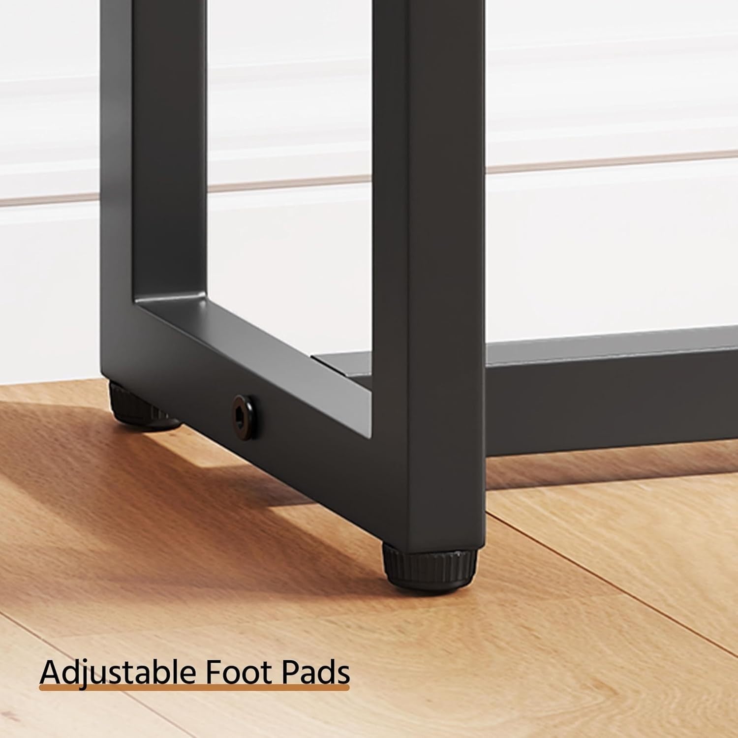 Slim Industrial Console Table 180cm with Wall Anchors & Scratch-Resistant