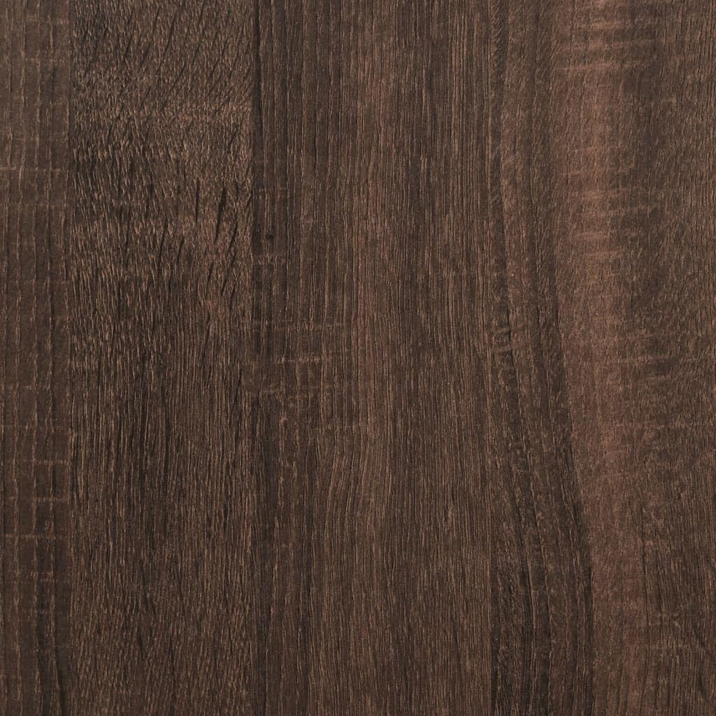 Large Brown Oak Radiator Cover Shelf 175x20x82cm – Modern Slatted Heater Cabinet