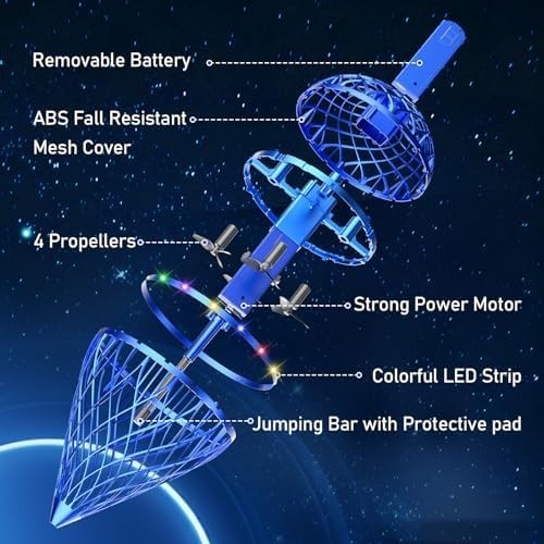 2025 Hand-Controlled Magic Hover Ball Drone with LED Lights for Kids