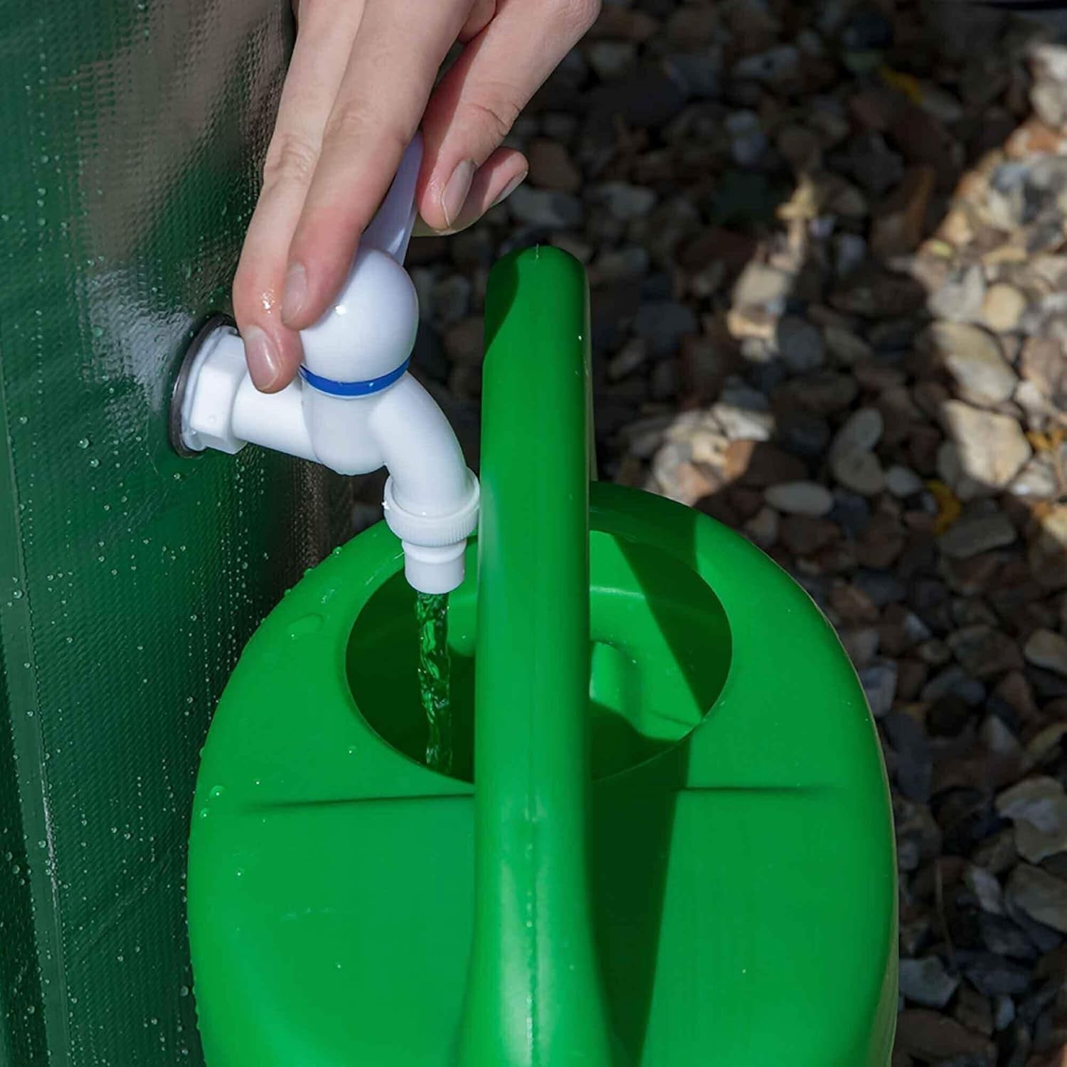 250L Collapsible PVC Garden Water Butt with Zipped Lid & Tap