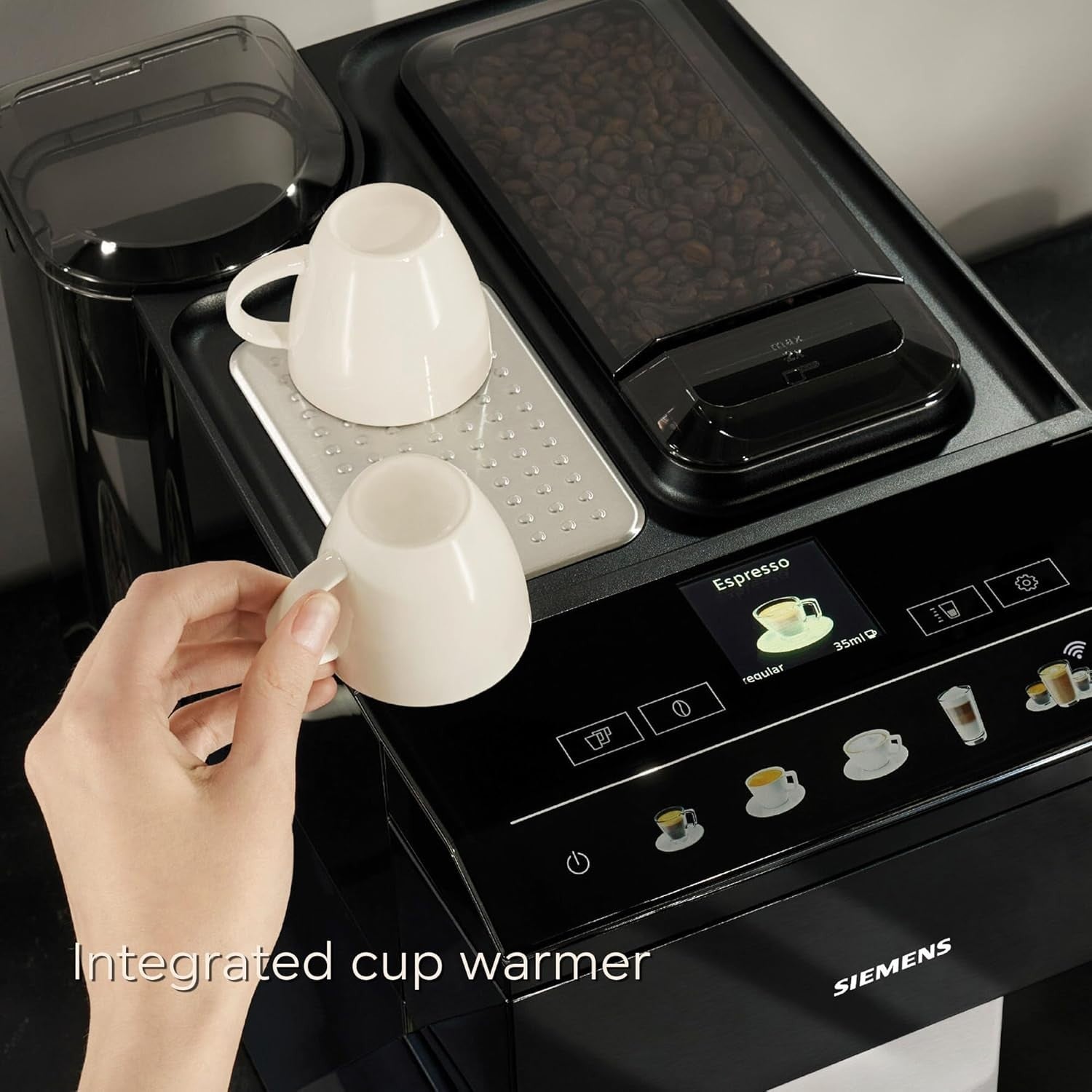 Smart Bean-to-Cup Coffee Maker Auto Milk Clean One-Touch Drinks