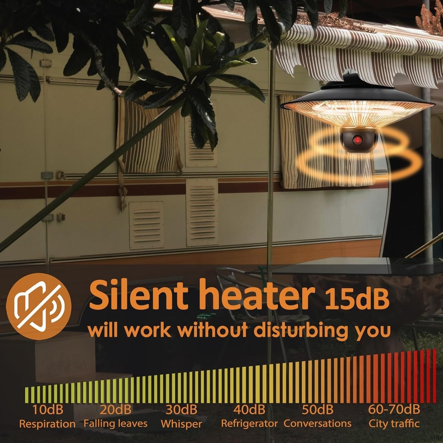 Ceiling Mounted Infrared Patio Heater 2000W Fast Heat Outdoor Indoor Use