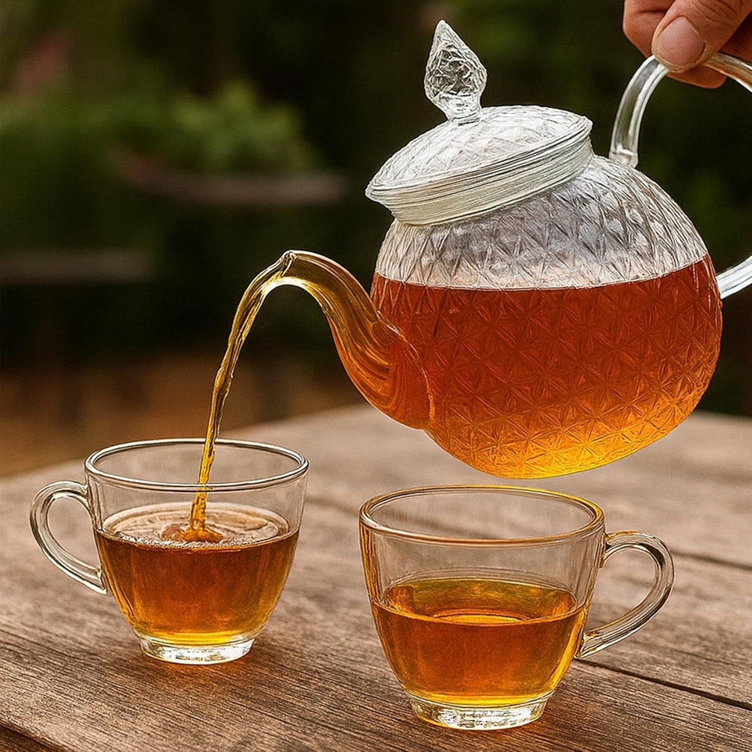 450ml Glass Teapot with Infuser Borosilicate Tea Pot Loose Leaf Tea