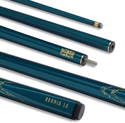 Carbon Fibre Snooker Pool Cue 57" 18oz 10mm Tip Steel Joint