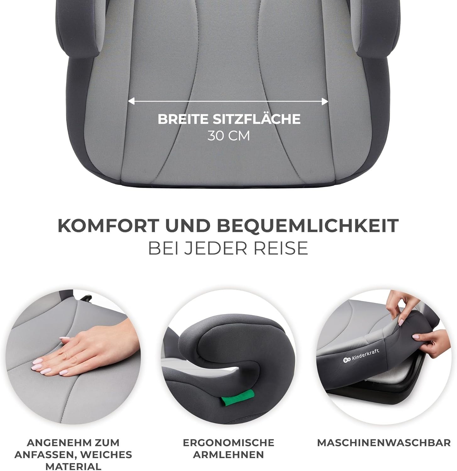 i-Size Booster Seat 135–150cm ISOFIX Group 2/3 Kids Car Seat