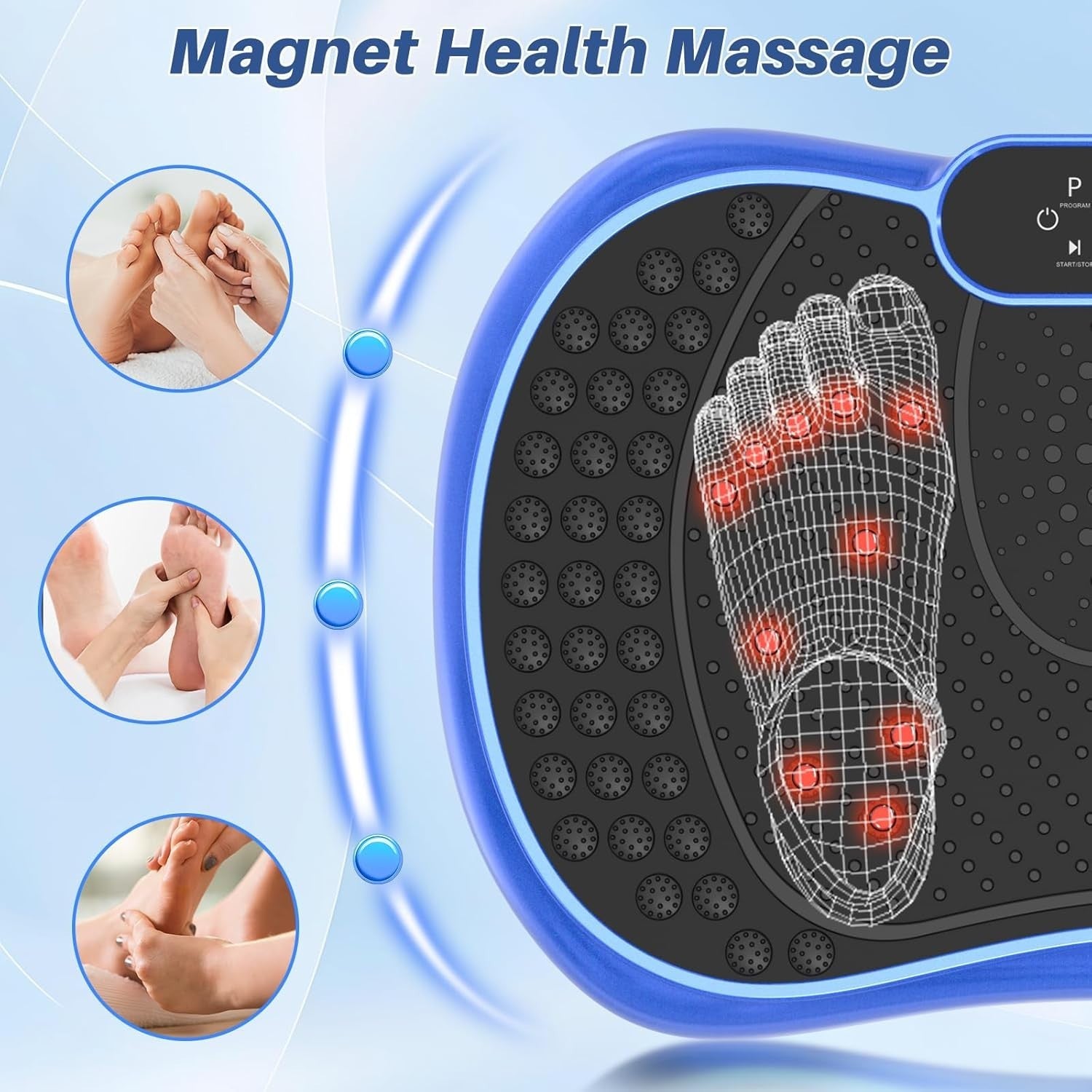 Vibration Plate Exercise Machine 99 Levels 7 Programs Lymphatic Drainage